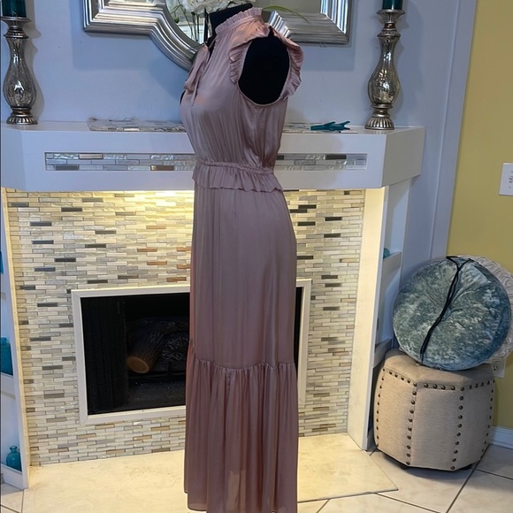 Banana Republic Elegant Pink blush Maxi Dress size 2 - Picture 3 of 8